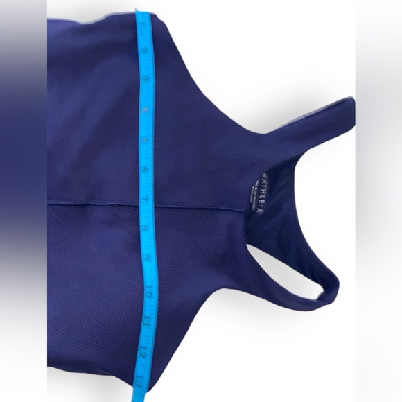 Athleta navy blue tank top with build in bra - Picture 5 of 7